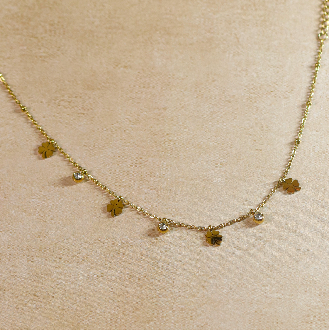 Four-Leaf Clover Anklet