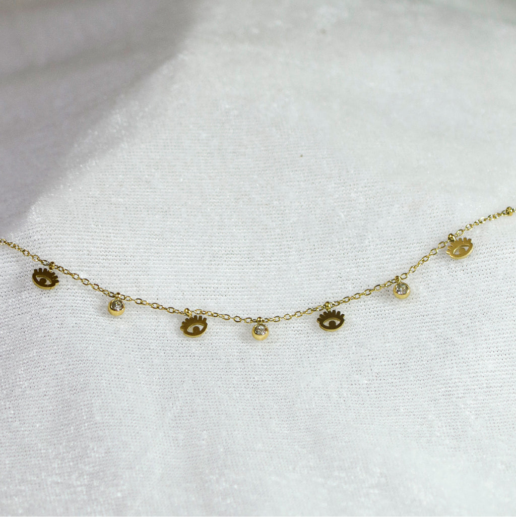Evil Eye Charm Anklet