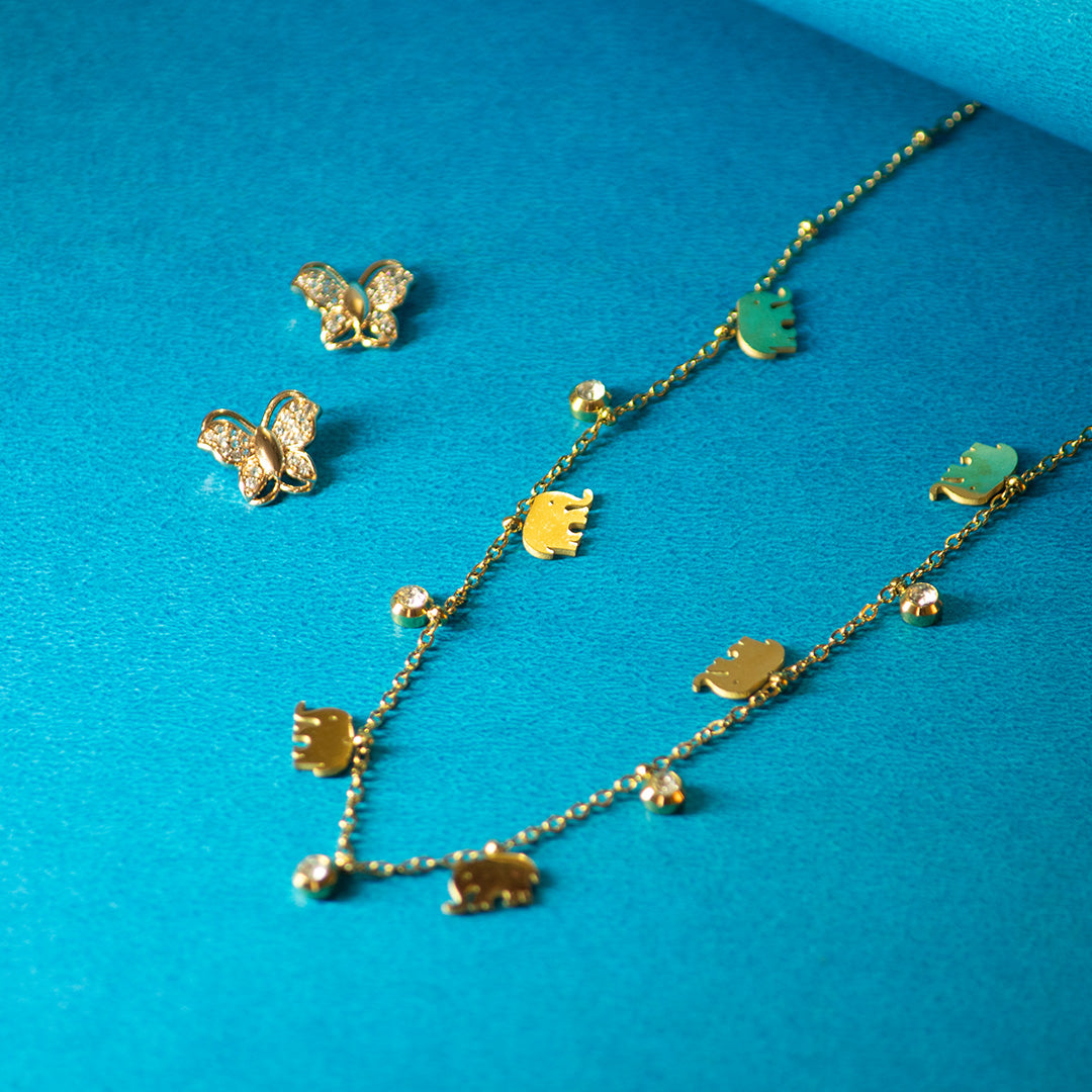 Lucky Elephant Charm Chain