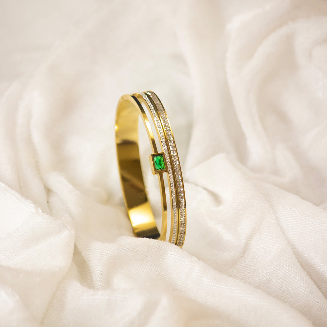 Emerald Radiance Bangle