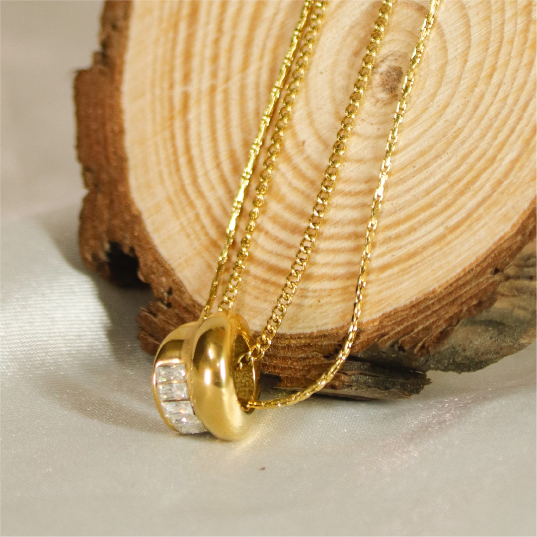 Radiant Circle Two-Layer Chain